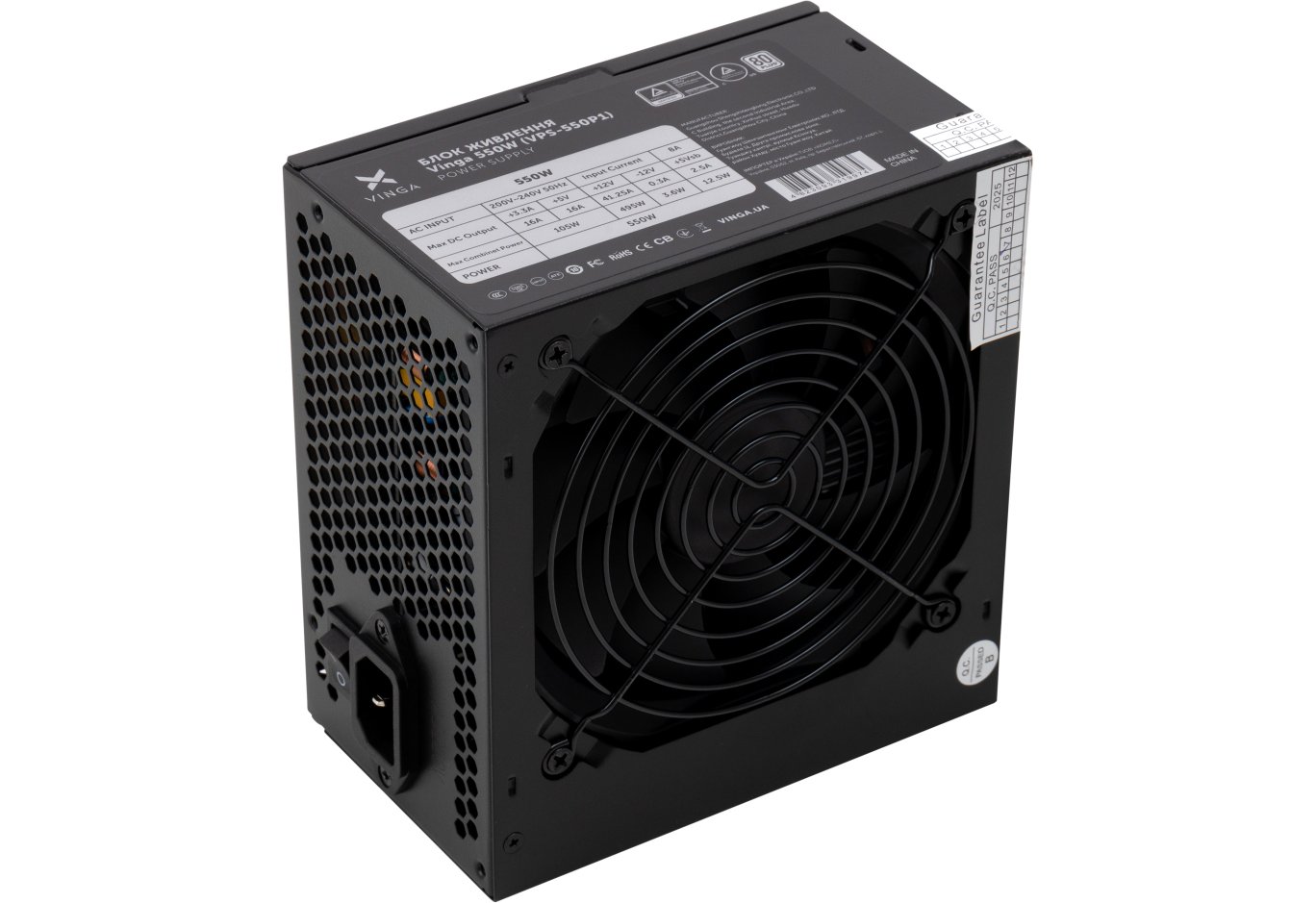 Блок живлення Vinga 550W ОЕМ (VPS-550P1)