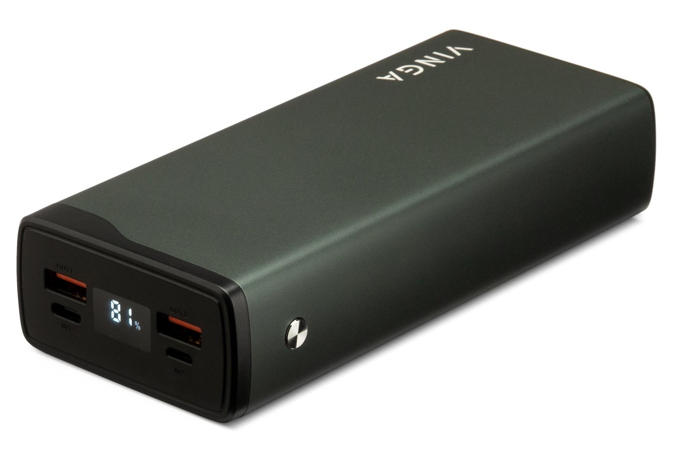 Universal Battery Vinga 30000 mAh QC3.0+PD 3 ports LCD metal 20W (VPB3QPALD)