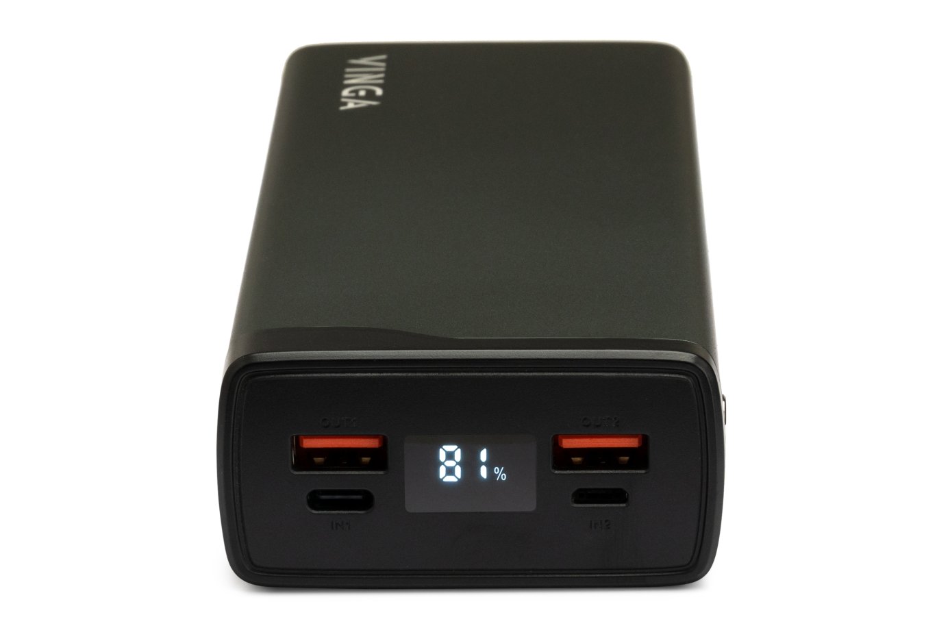 Universal Battery Vinga 30000 mAh QC3.0+PD 3 ports LCD metal 20W (VPB3QPALD)