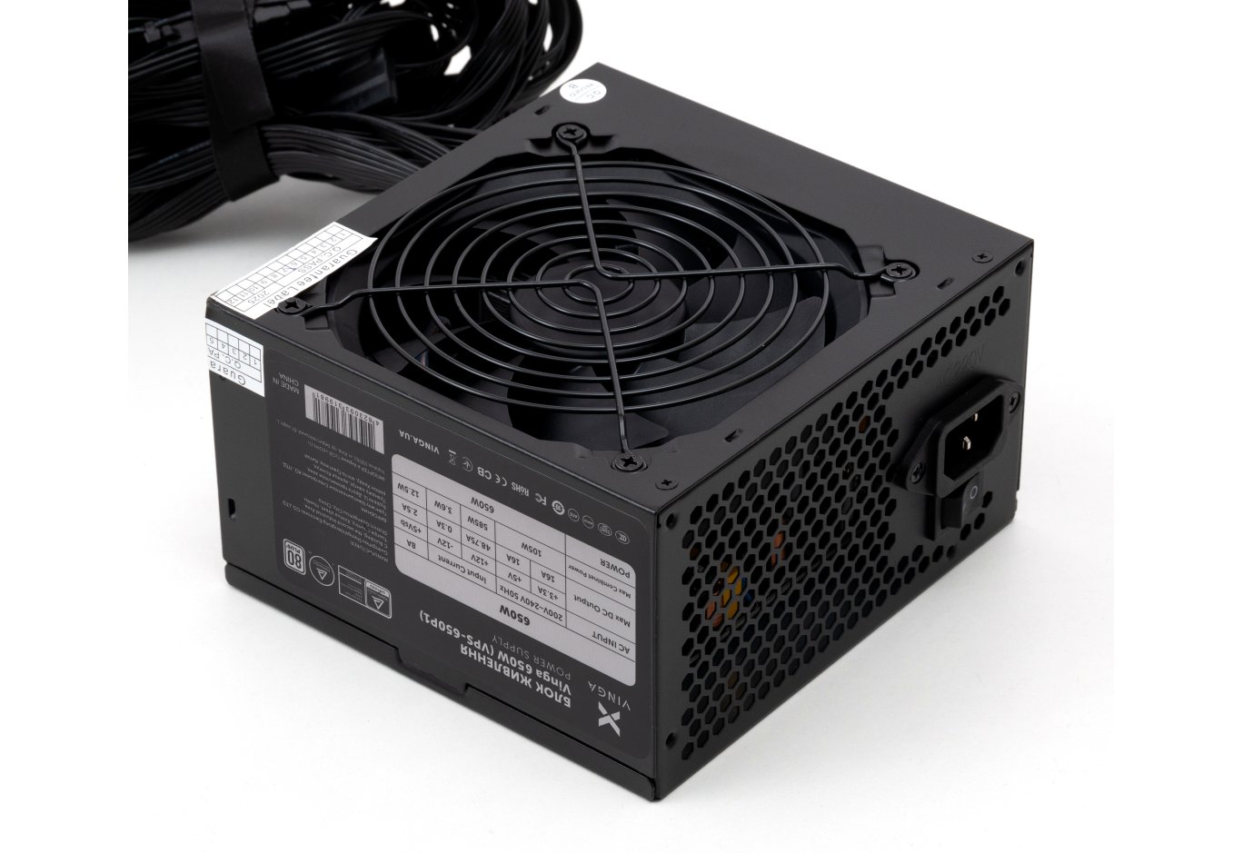 Блок живлення Vinga 650W ОЕМ (VPS-650P1)