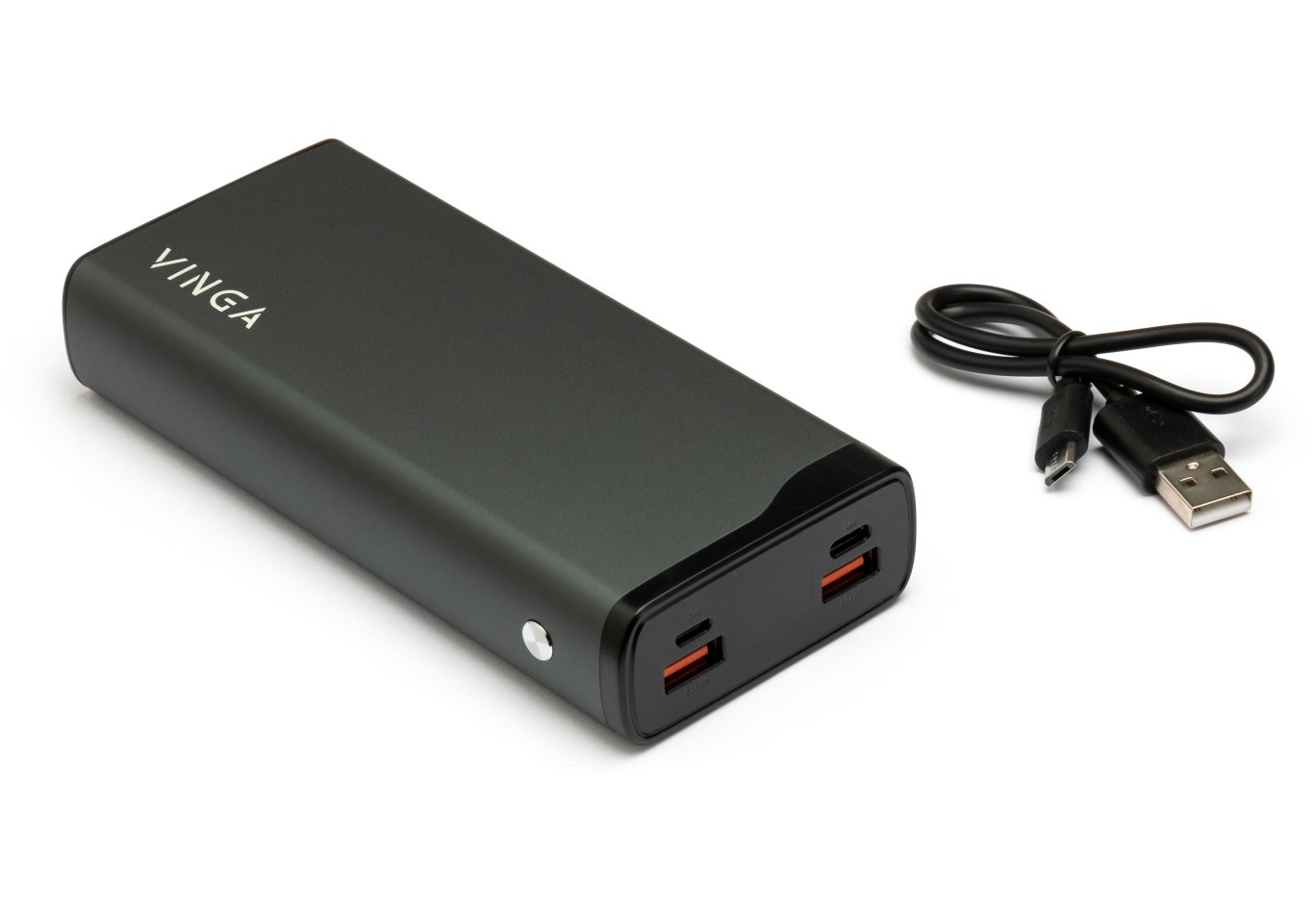 Universal Battery Vinga 20000 mAh QC3.0+PD 3 ports LCD metal (VPB2QPALD)