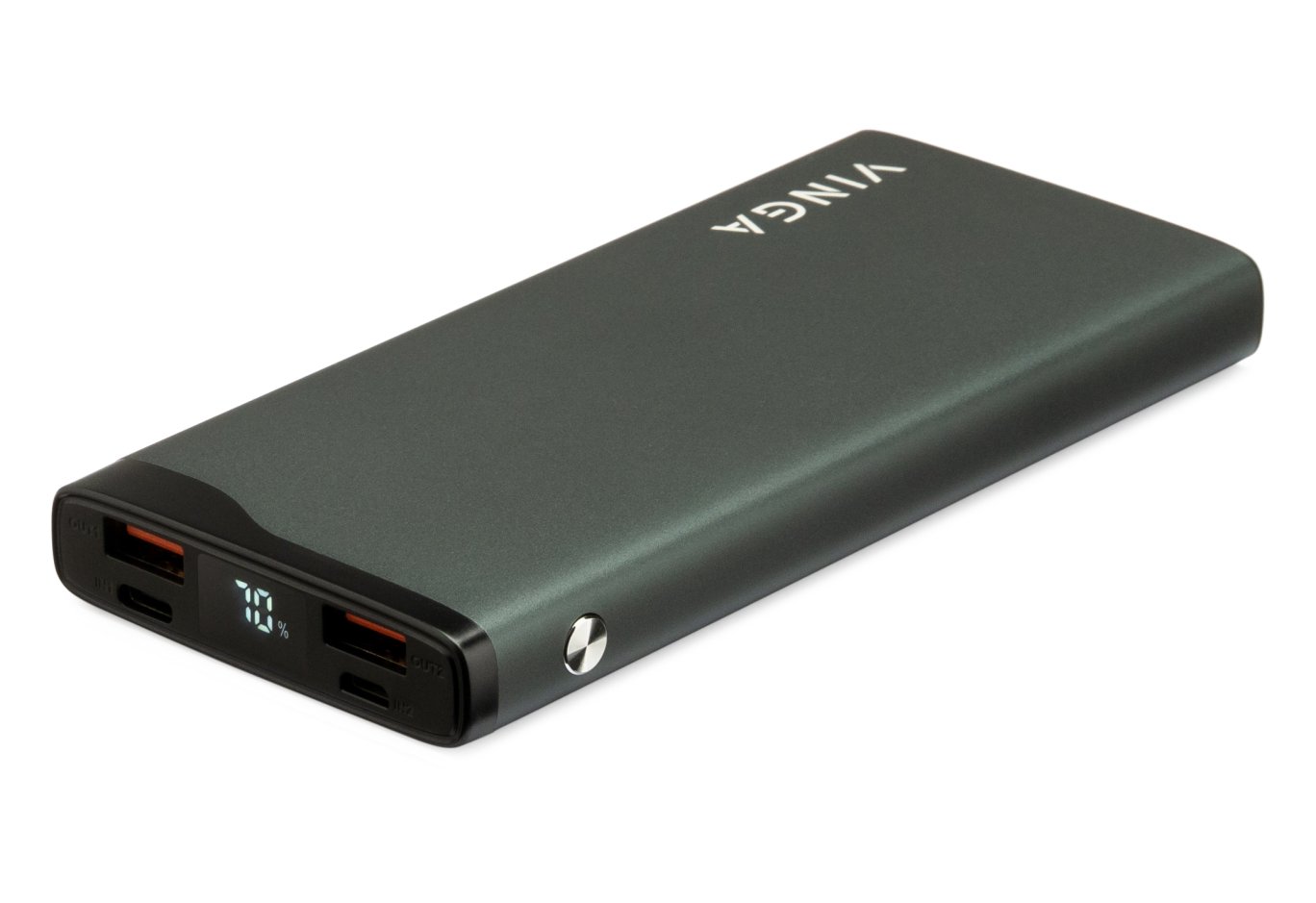 Universal Battery Vinga 10000 mAh QC3.0+PD 3 ports LCD metal (VPB1QPALD)