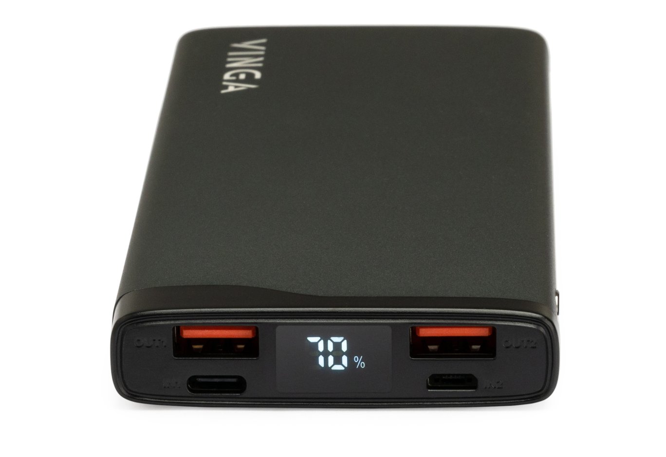 Universal Battery Vinga 10000 mAh QC3.0+PD 3 ports LCD metal (VPB1QPALD)