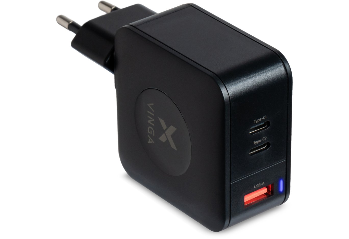 Charger Vinga GaN 65W PD+QC 2C1A ports Wall Charger (VCHG65)