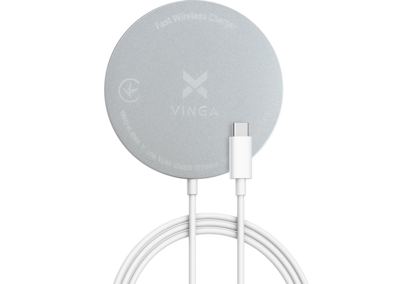 Зарядний пристрій Vinga Magnetic Wireless Charger 10W MagSafe (VCHAMS)