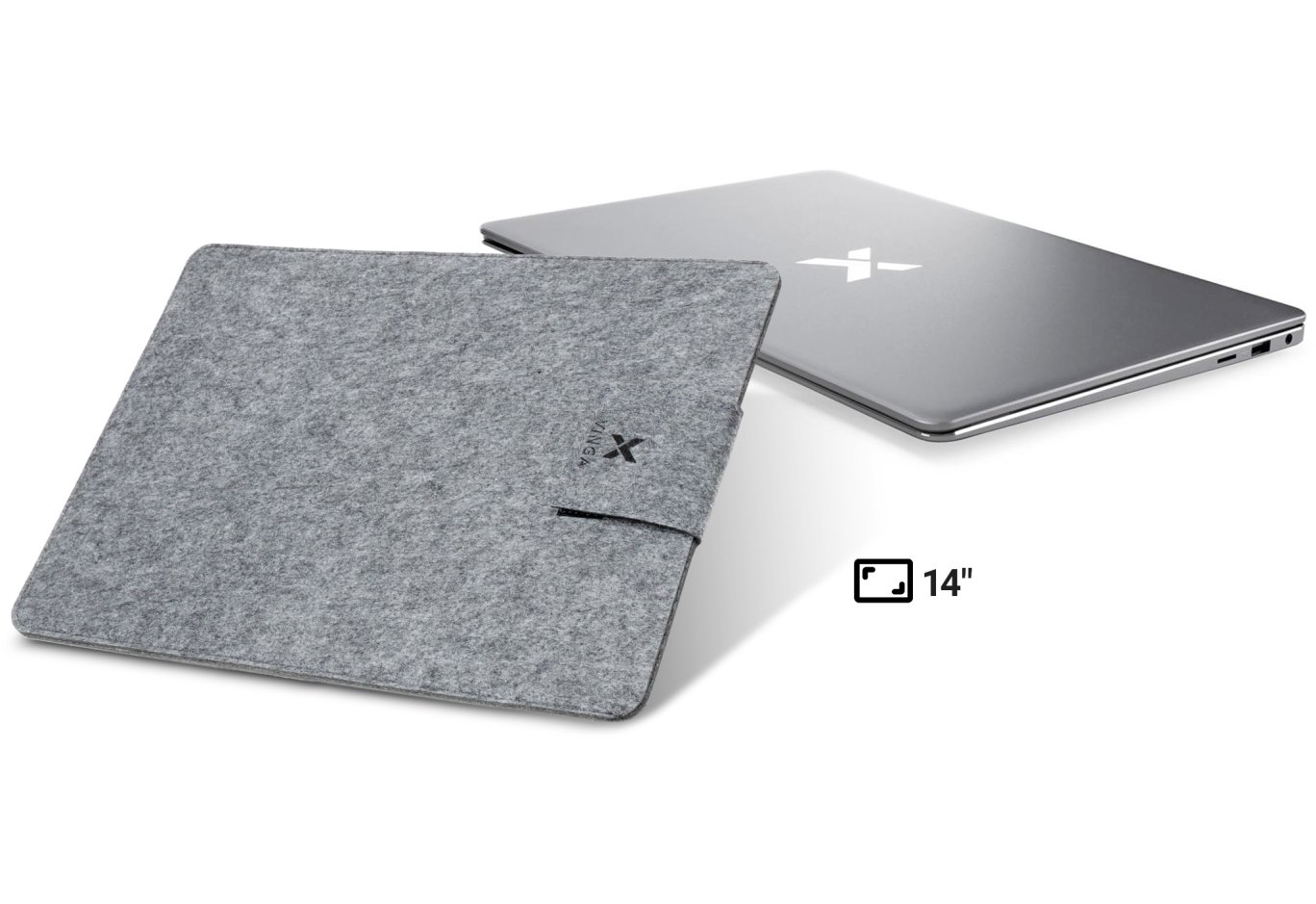 Чохол до ноутбука Vinga 14" NSF140 Gray (NSF140GY)