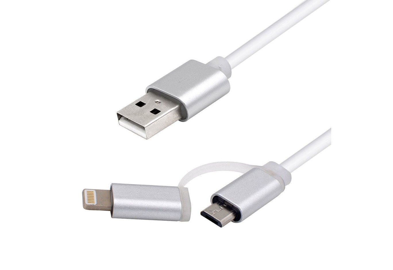 Дата кабель USB 2.0 AM to Micro 5P&Lightning 1.0m Vinga (USBAMMICRO&Lightning-1.0)