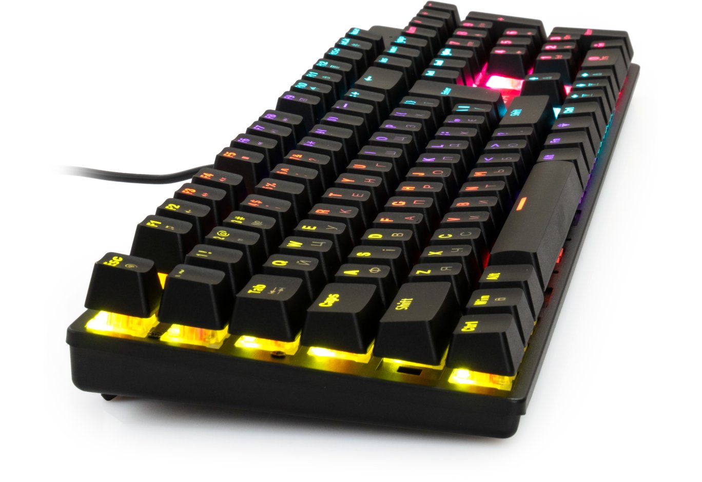 Клавіатура Vinga KBGM-101 LED Red Switch USB Black (KBGM-101 Black)