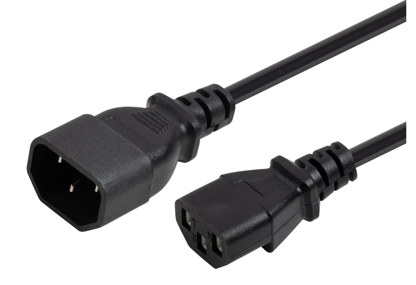 Кабель живлення C13 to C14 1.8m 0.75mm2 copper Vinga (VYPCC13141875CU)