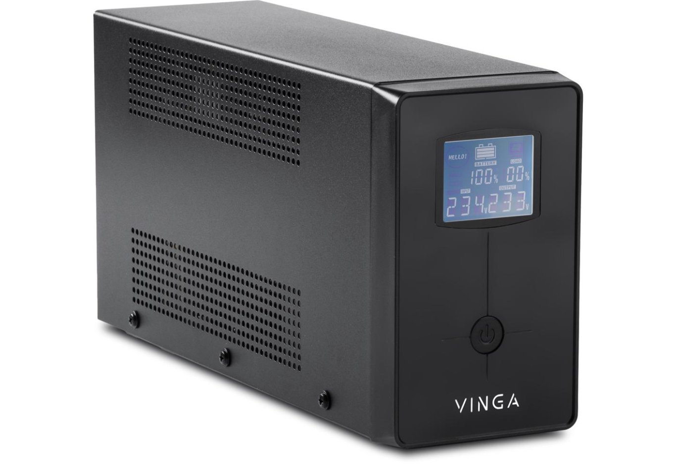 Uninterruptible Power Supply Vinga LCD 1200VA metal case with USB (VPC-1200MU)