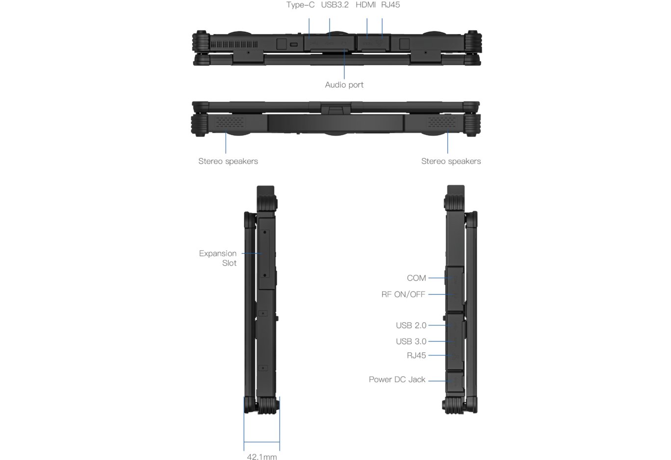 Ноутбук Vinga Scout X14M (X14M-155H321024BWP)