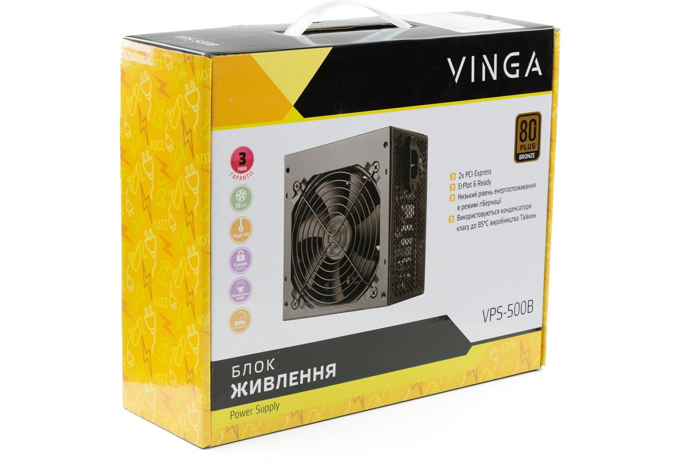 Power supply Vinga 500W (VPS-500B)