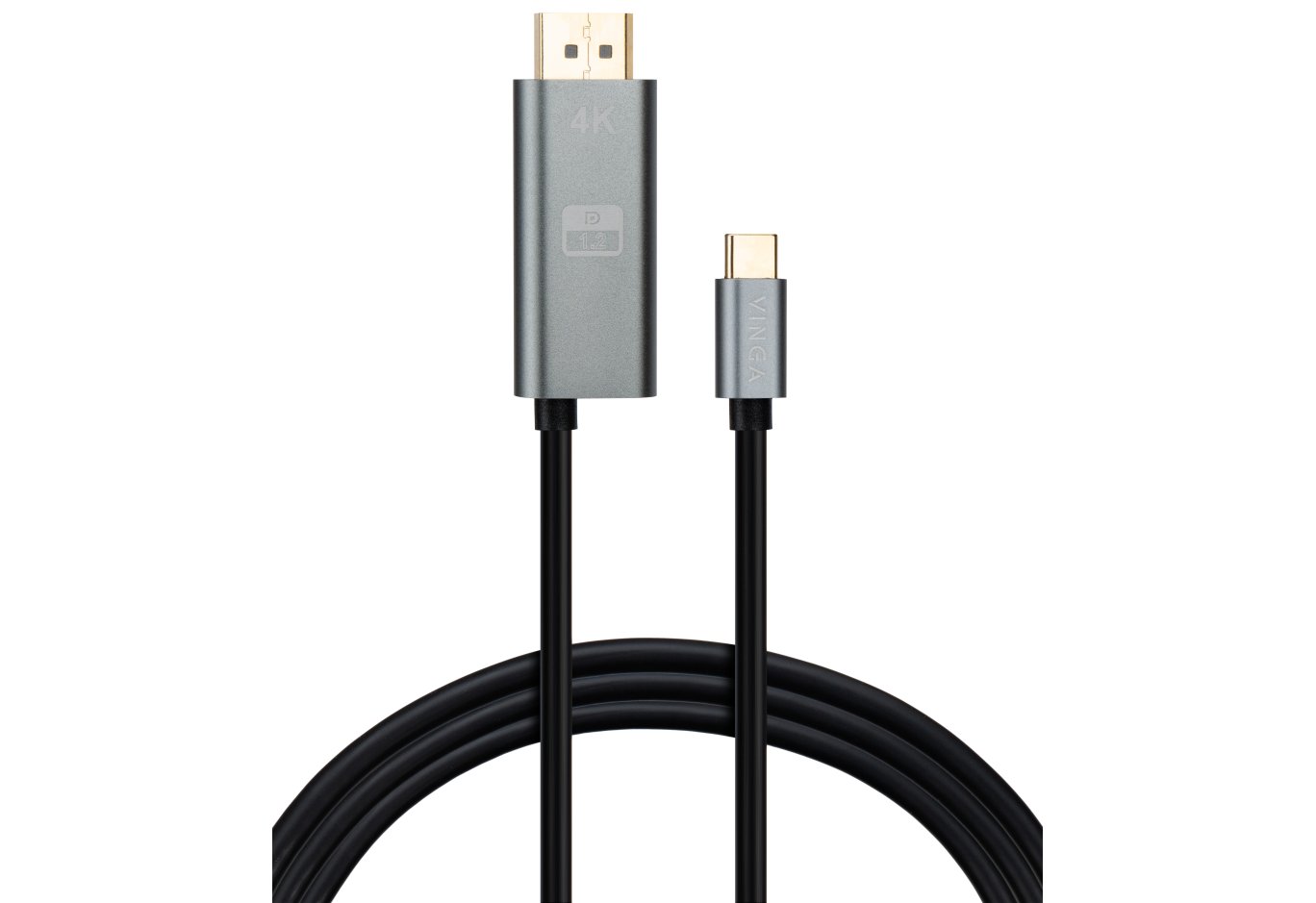 Multimedia cable USB-C to DisplayPort M 1.5m v1.2 4K60Hz PD 100W port Vinga (VCPVCCD1215PD)