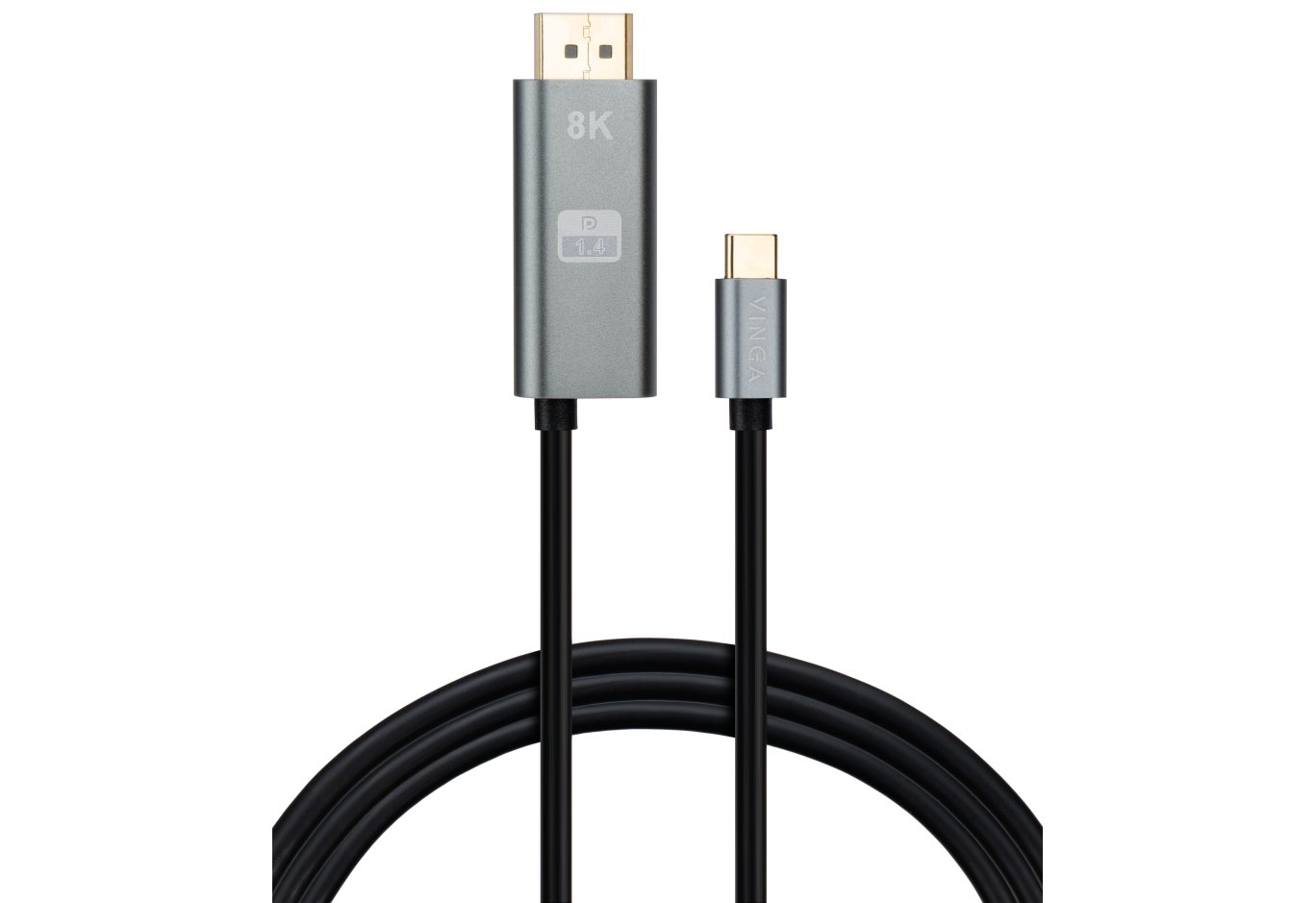 Multimedia cable USB-C to DisplayPort M 1.5m v1.4 8K60Hz PD 100W port Vinga (VCPVCCD1415PD)