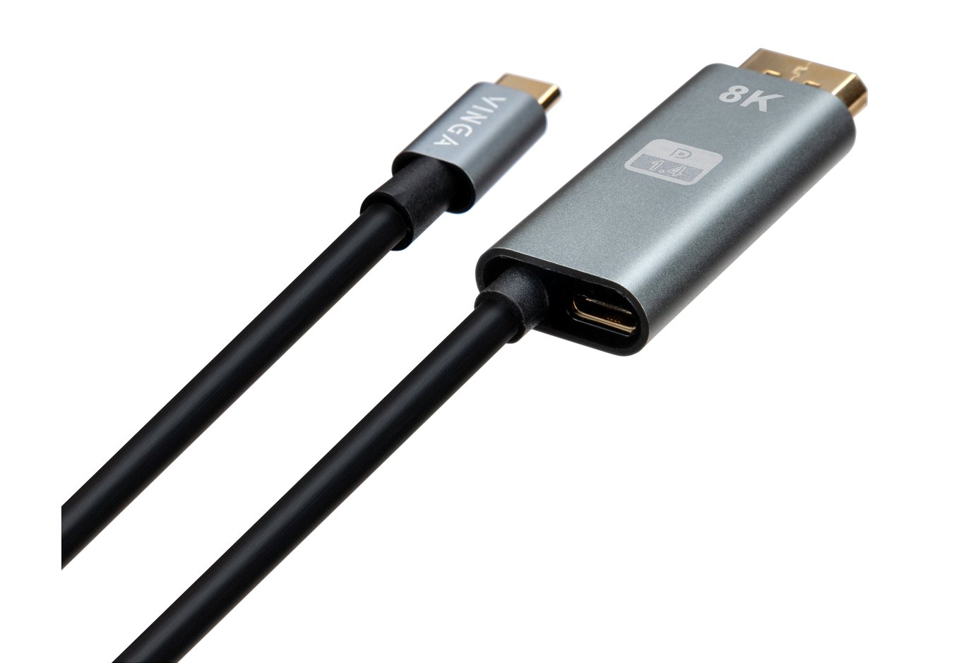 Multimedia cable USB-C to DisplayPort M 1.5m v1.4 8K60Hz PD 100W port Vinga (VCPVCCD1415PD)