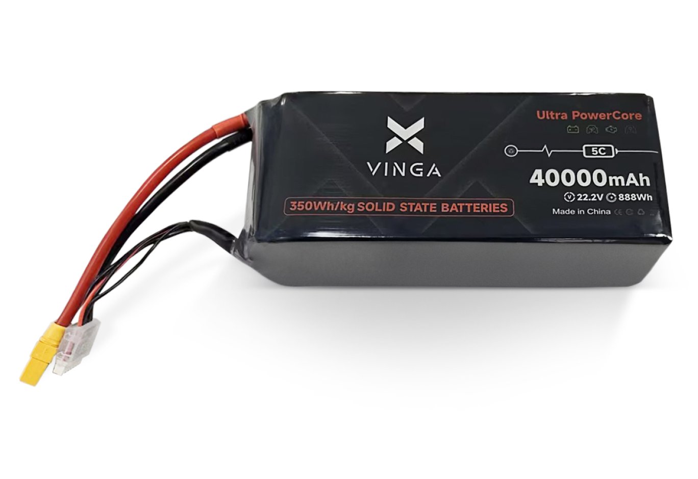 Акумуляторний блок Vinga 350Wh/kg 40Ah 6S 22.2V 5C XT90S (350WHKG-40Ah-6S-5C)