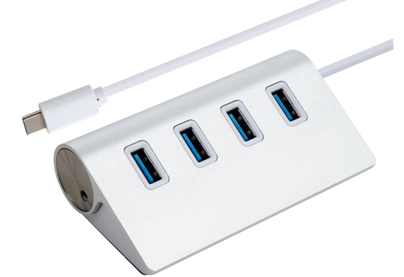 Концентратор Vinga Type-C to 4*USB3.0 1.0m cable aluminium (VCPHCU304)