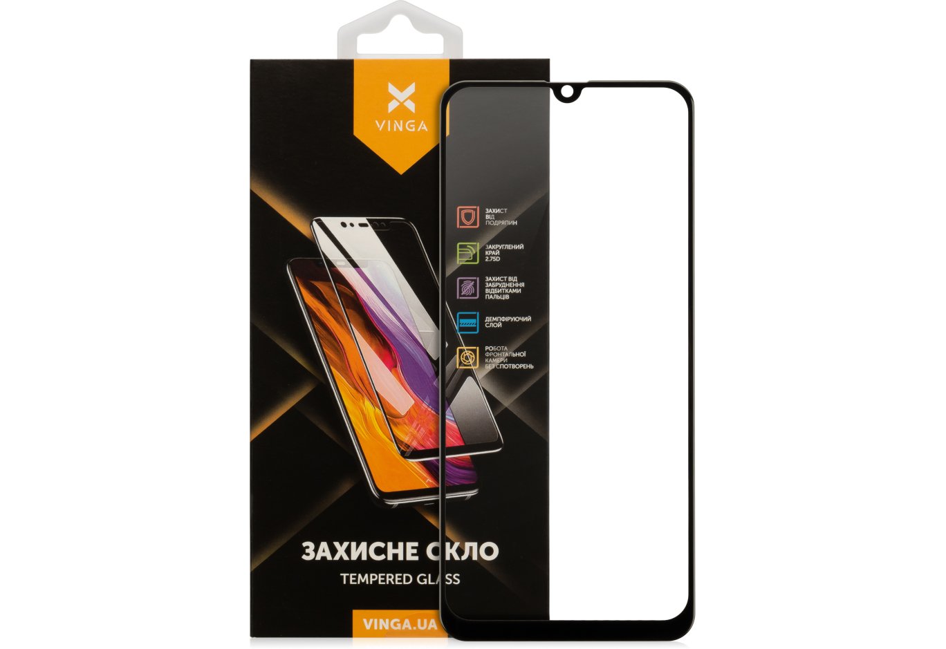 Скло захисне Vinga Samsung A30/A50/A30s/M30/M30s/M20 (VGSA50)