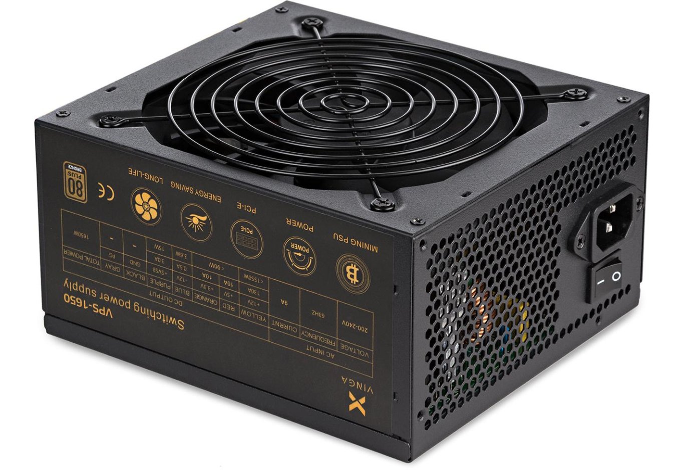 Блок живлення Vinga 1650W (VPS-1650 V2 Mining edition)