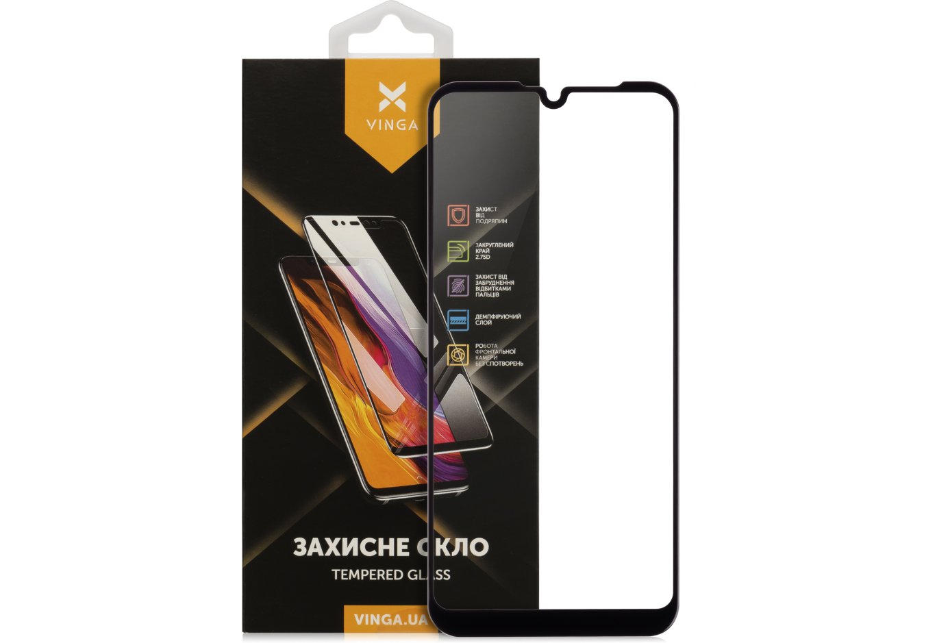 Скло захисне Vinga MOTO E6S (VGMTE6S)