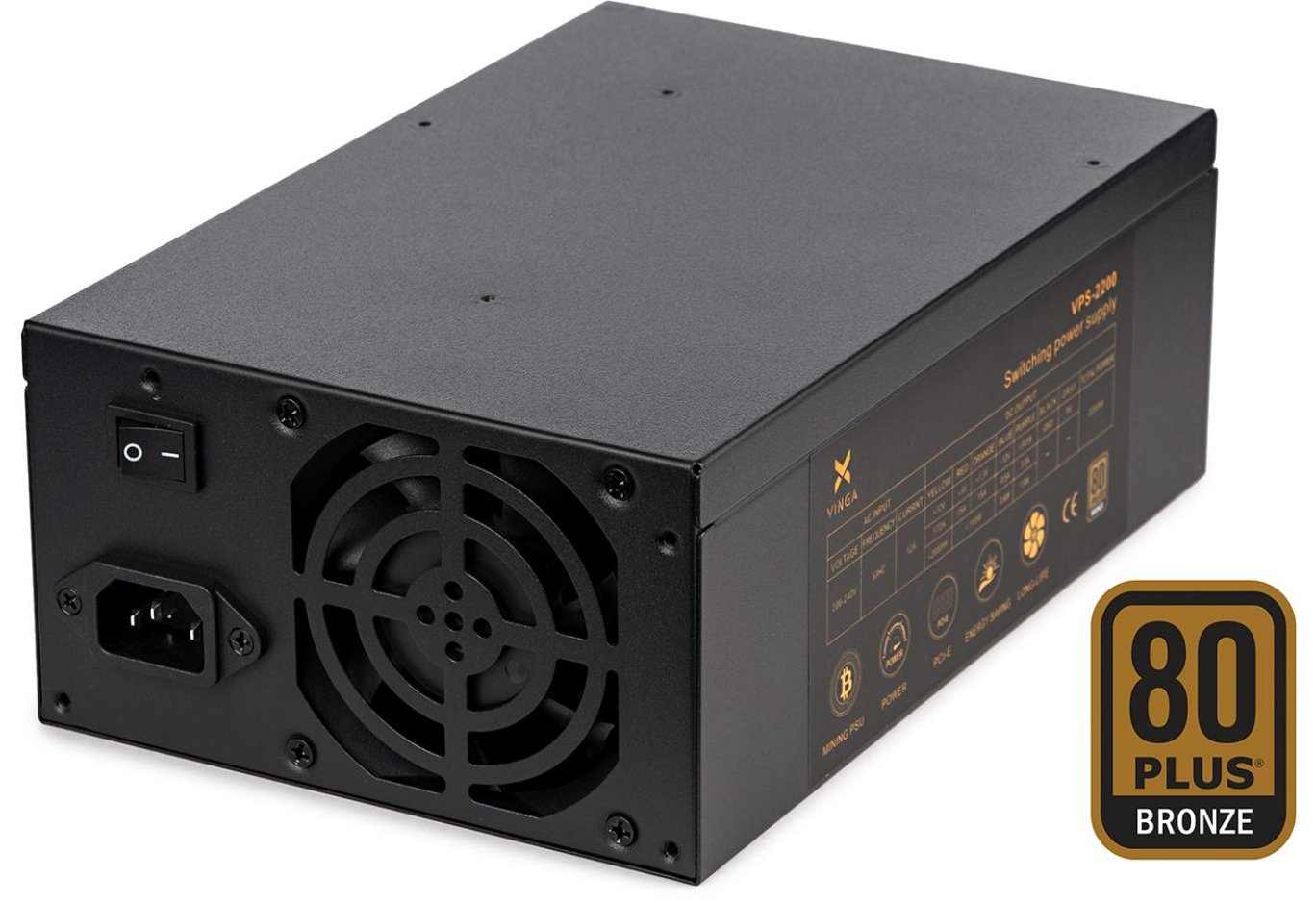 Блок живлення Vinga 2200W (VPS-2200 Mining edition)