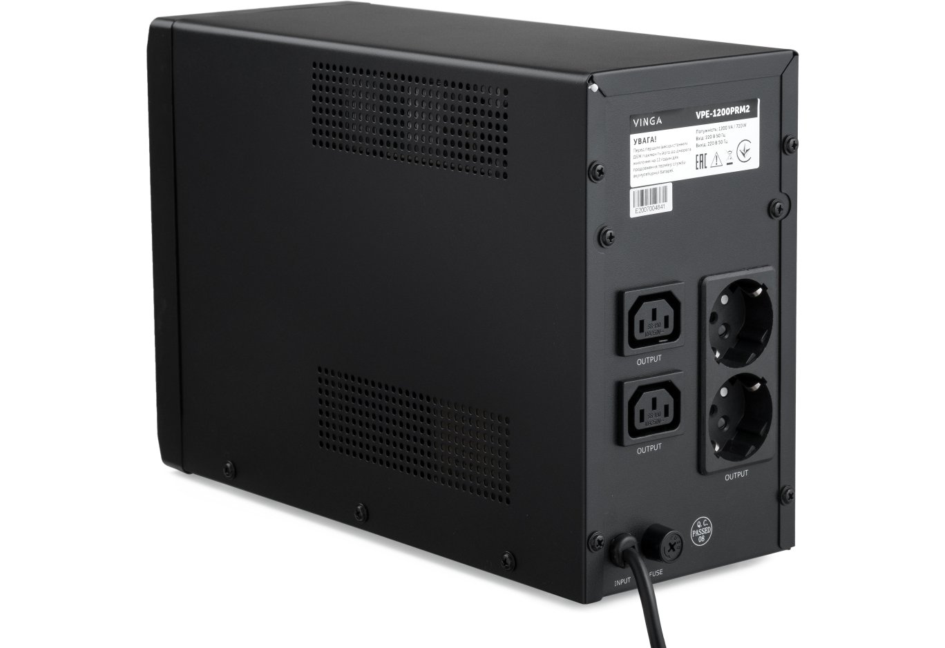 Пристрій безперебійного живлення Vinga LED 1200VA ( VPE-1200PRM2 ) (VPE-1200PRM2)