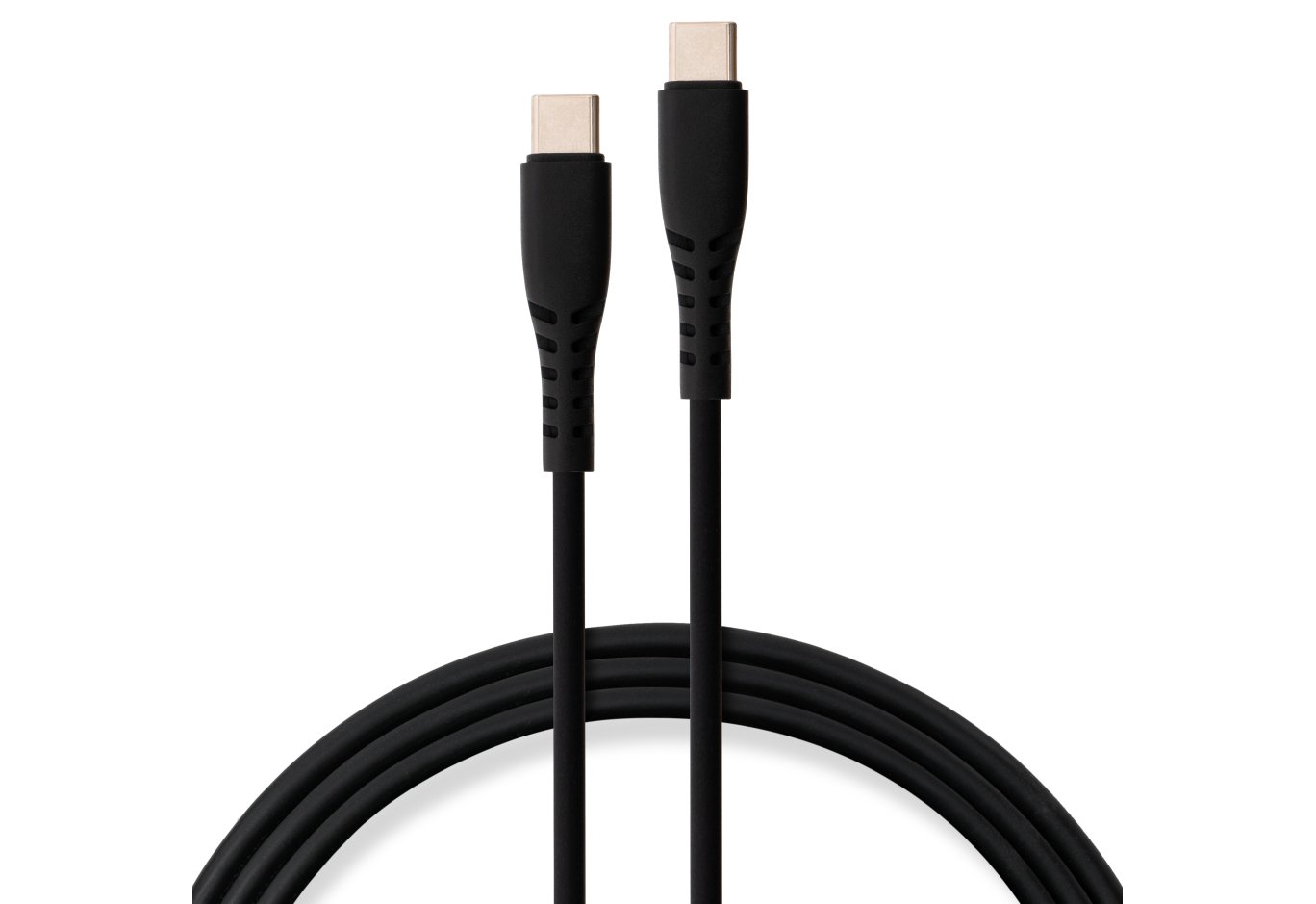 Дата кабель USB-C to USB-C 1.2m 60W Silicon Black Vinga (VCDCCC2612SB)