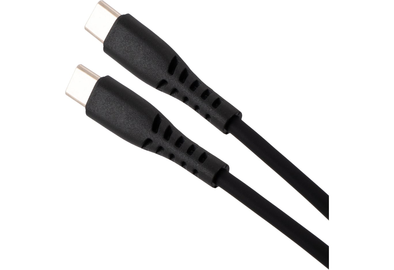 Дата кабель USB-C to USB-C 1.2m 60W Silicon Black Vinga (VCDCCC2612SB)