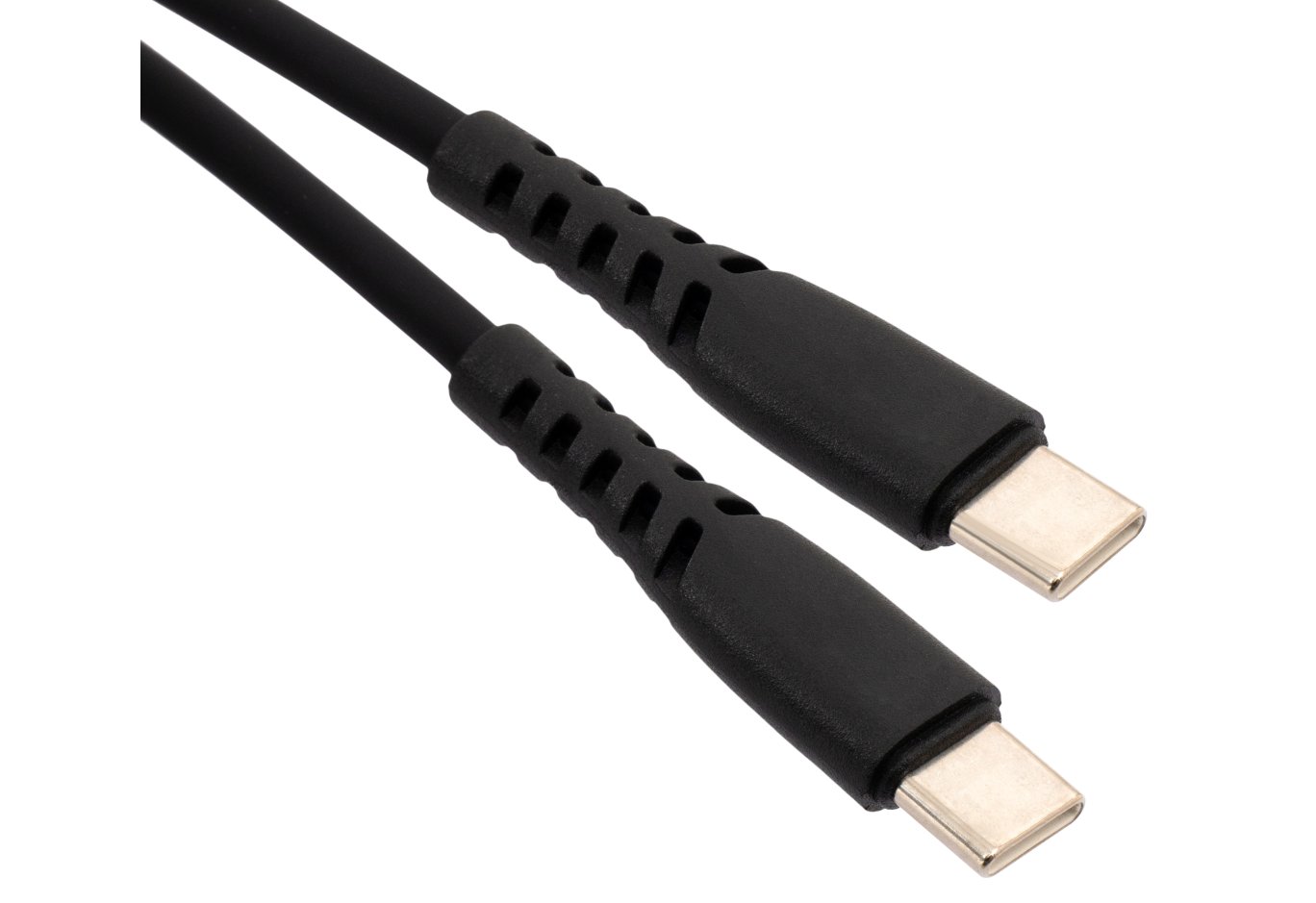 Дата кабель USB-C to USB-C 2.0m 60W Silicon Black Vinga (VCDCCC262SB)