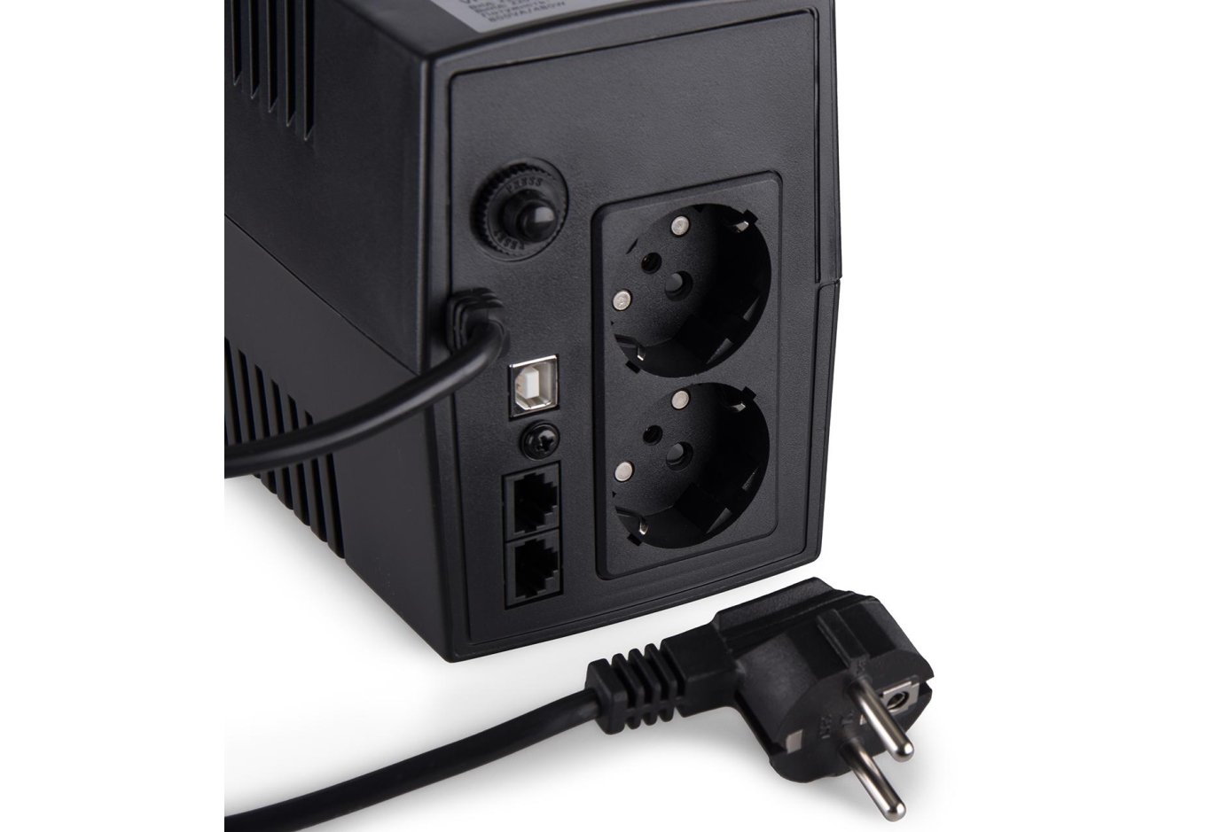 Пристрій безперебійного живлення Vinga LCD 600VA plastic case with USB (VPC-600PU)