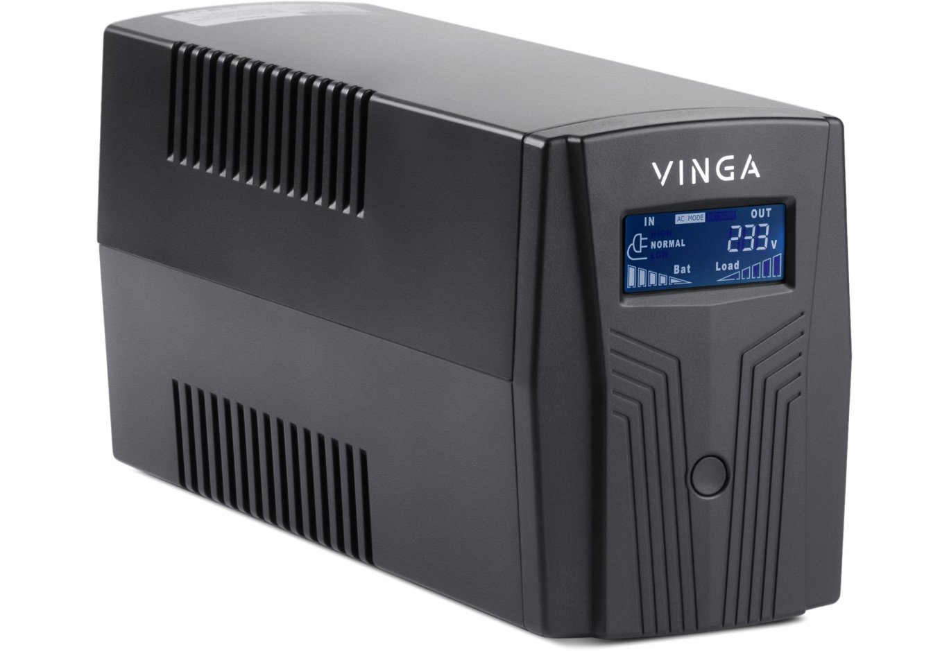 Пристрій безперебійного живлення Vinga LCD 600VA plastic case with USB (VPC-600PU)
