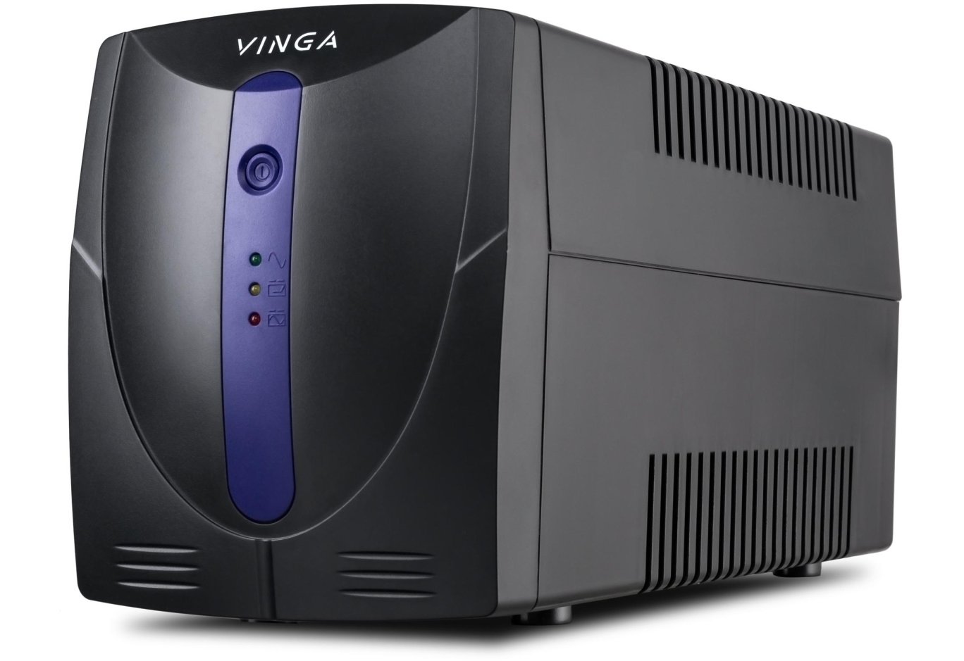 Пристрій безперебійного живлення Vinga LED 1200VA plastic case with USB (VPE-1200PU)