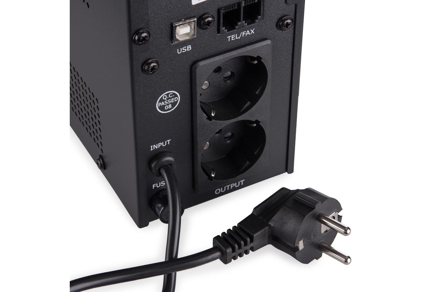 Uninterruptible Power Supply Vinga LED 600VA metal case with USB (VPE-600MU)