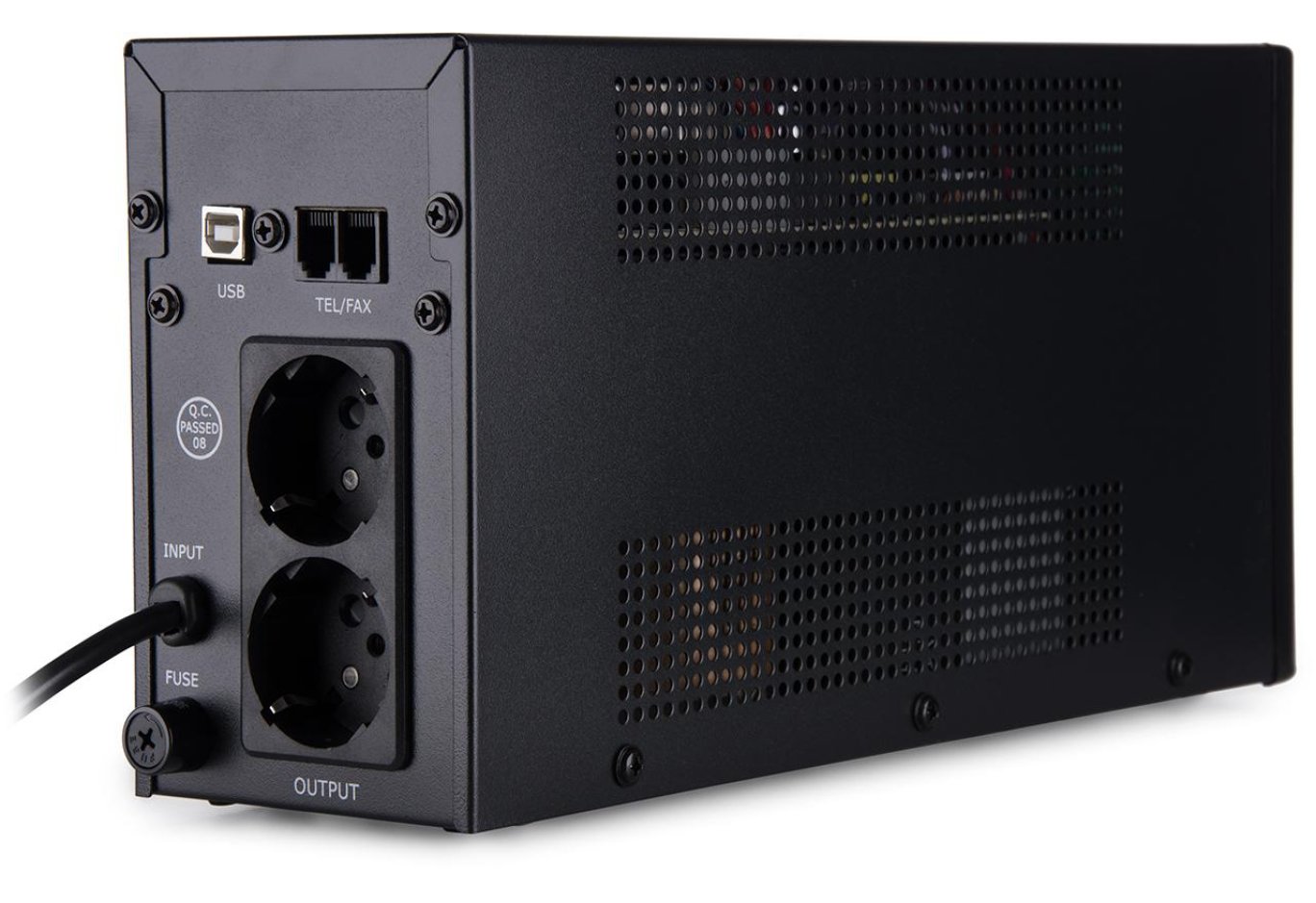 Uninterruptible Power Supply Vinga LED 600VA metal case with USB (VPE-600MU)