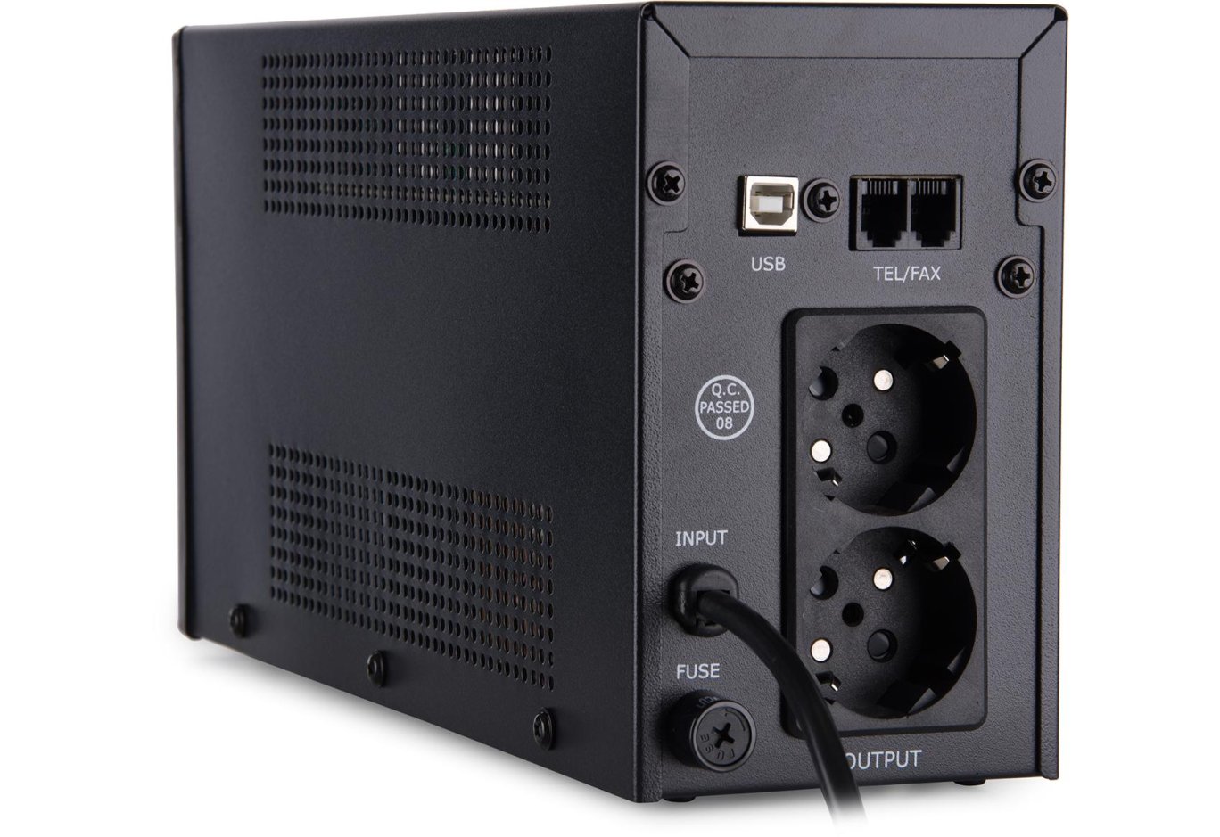 Uninterruptible Power Supply Vinga LED 600VA metal case with USB (VPE-600MU)