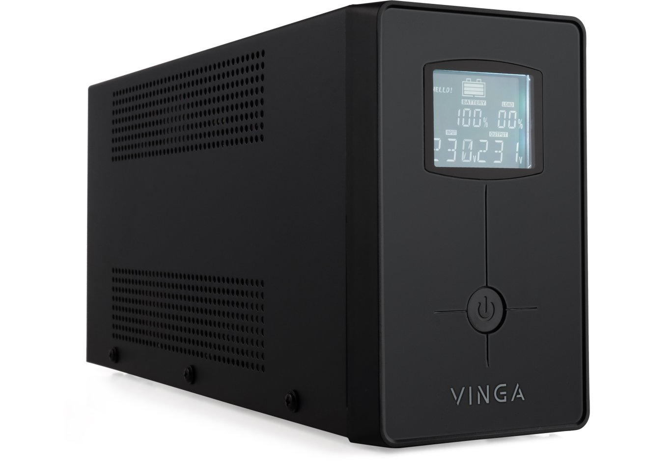 Пристрій безперебійного живлення Vinga LCD 600VA metal case with USB (VPC-600MU)