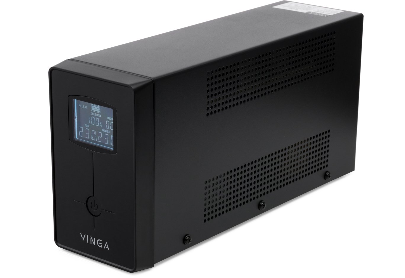 Пристрій безперебійного живлення Vinga LCD 600VA metal case with USB (VPC-600MU)