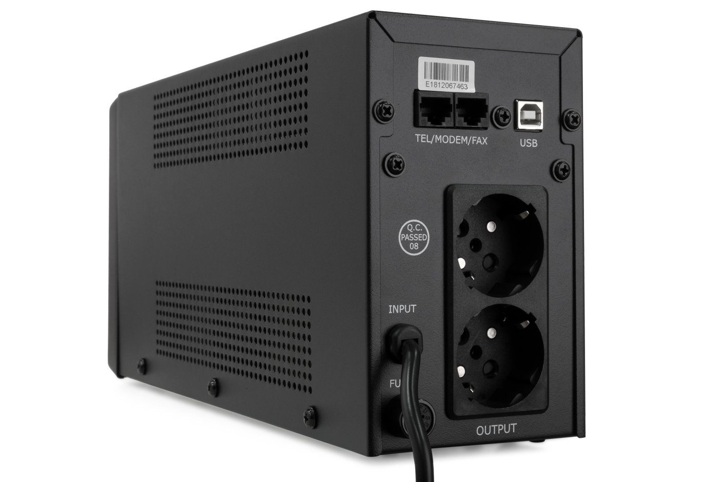 Пристрій безперебійного живлення Vinga LCD 600VA metal case with USB (VPC-600MU)