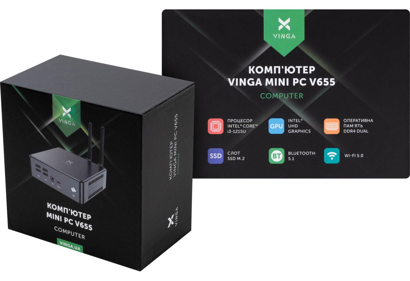 Комп'ютер Vinga Mini PC V655 (V6551215U.321T)