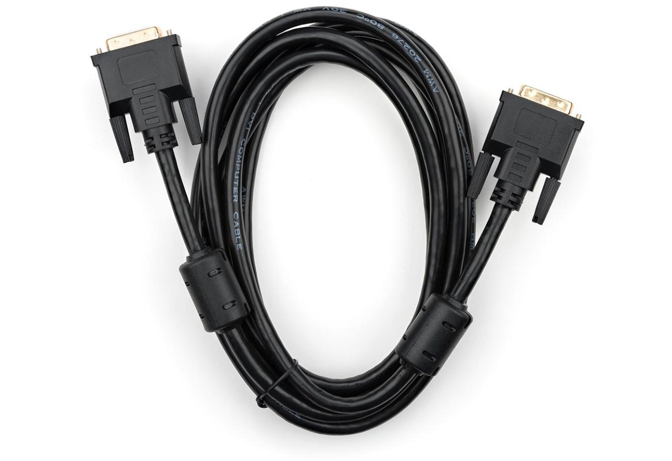 Кабель мультимедійний DVI M to DVI M 3.0m 24+1pin Vinga (VCPDCDVIMM3BK)