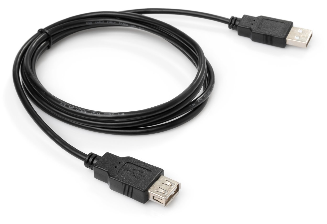 Data cable USB 2.0 AM/AF 3.0m Vinga (VCPUSBAMAF3BK)