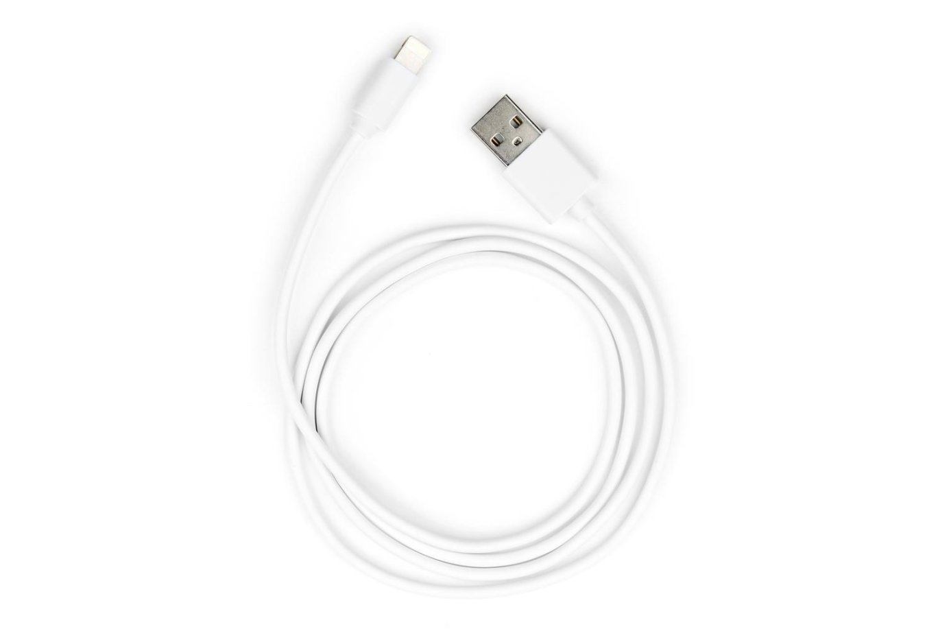 Data cable USB 2.0 AM to Lightning PVC 1m white Vinga (VCPDCL1W)