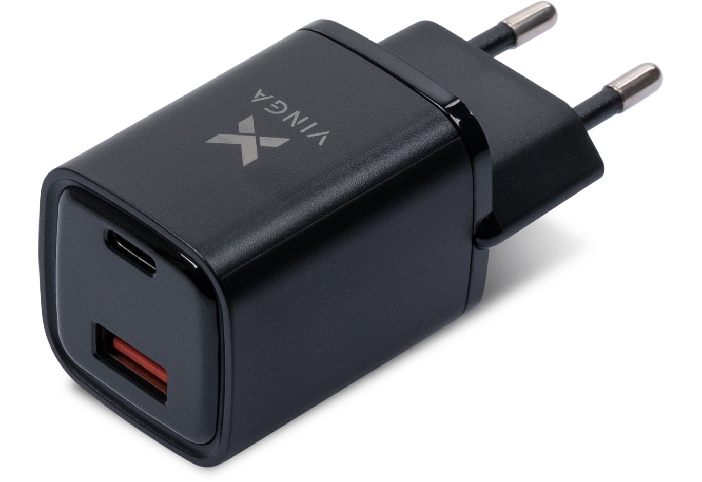 Charger Vinga USB-C PD30W + USB-A QC30W Display 33W Max (VCR30ACDB)