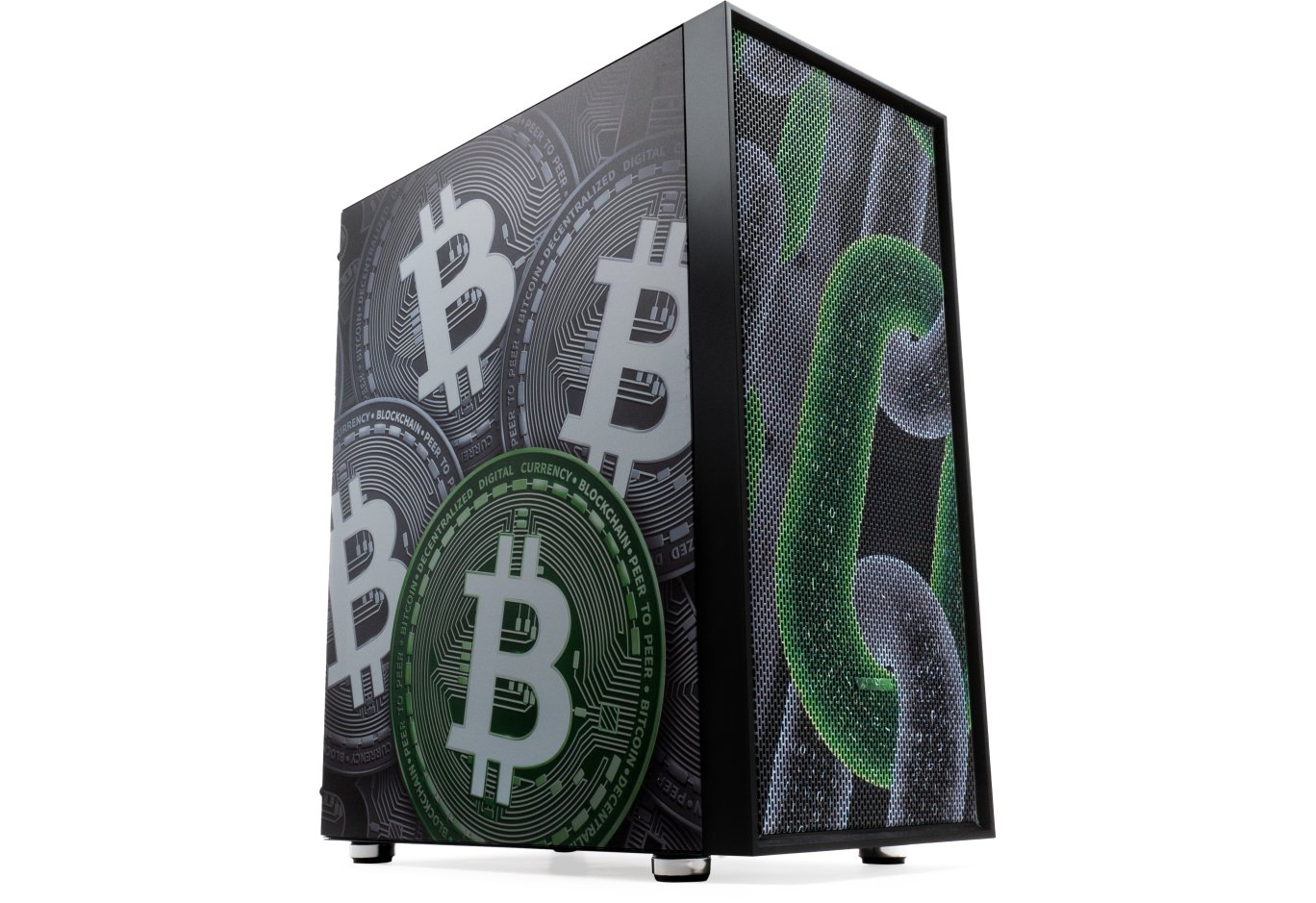 PC Case Vinga Pillar Black Bitcoin (01230011783)