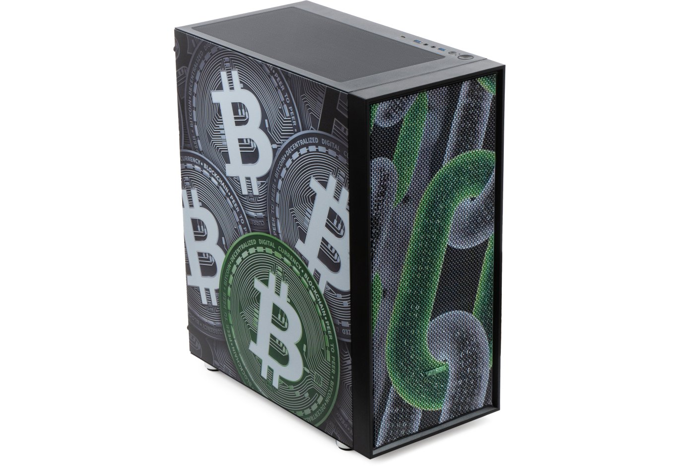 PC Case Vinga Pillar Black Bitcoin (01230011783)