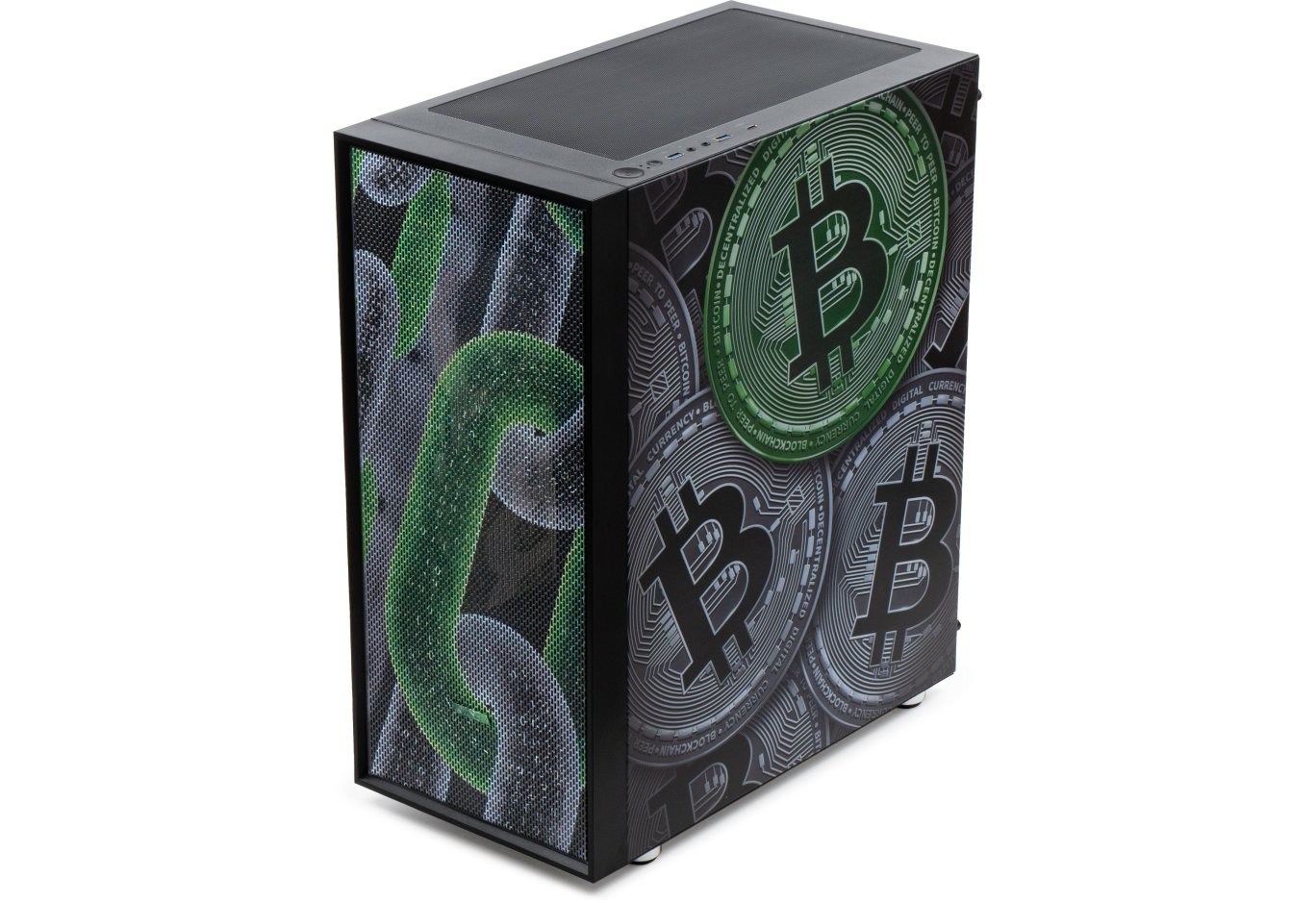 PC Case Vinga Pillar Black Bitcoin (01230011783)