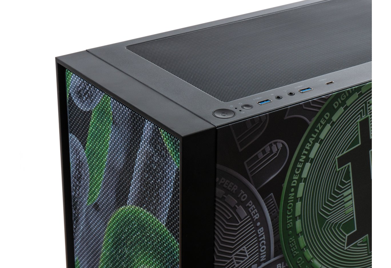 PC Case Vinga Pillar Black Bitcoin (01230011783)