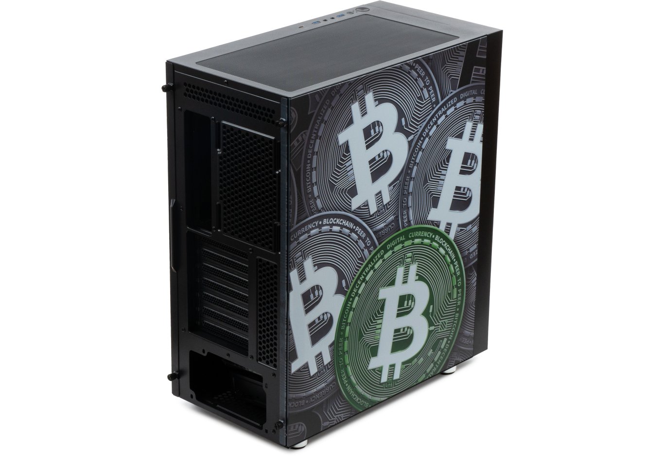 PC Case Vinga Pillar Black Bitcoin (01230011783)