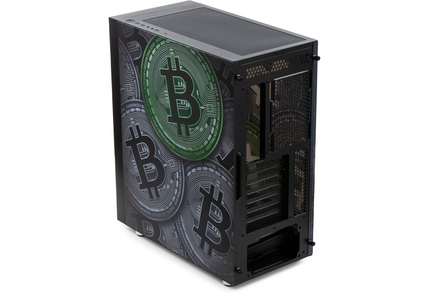 PC Case Vinga Pillar Black Bitcoin (01230011783)