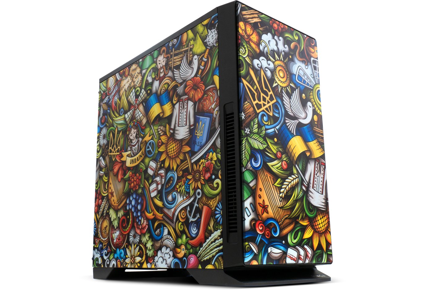 Корпус для ПК Vinga Black Widow Ukraine Free (01230011784)